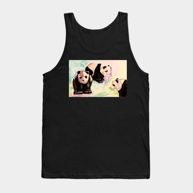 Little People Panda Tank Top by Peaceful Pigments